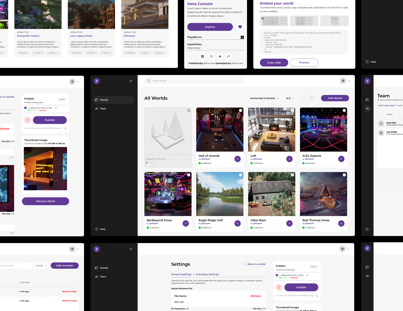 SequinAR app interface