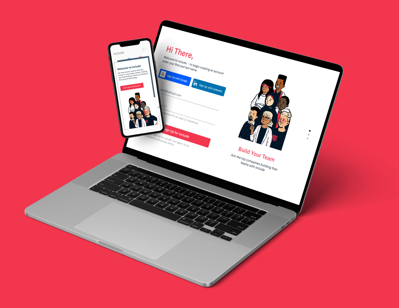 include.io landing page